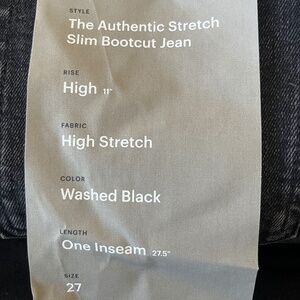 Everlane authentic stretch slim bootcut jeans